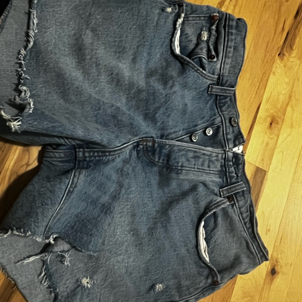 Abercrombie & Fitch Blue Distressed Denim Jeans